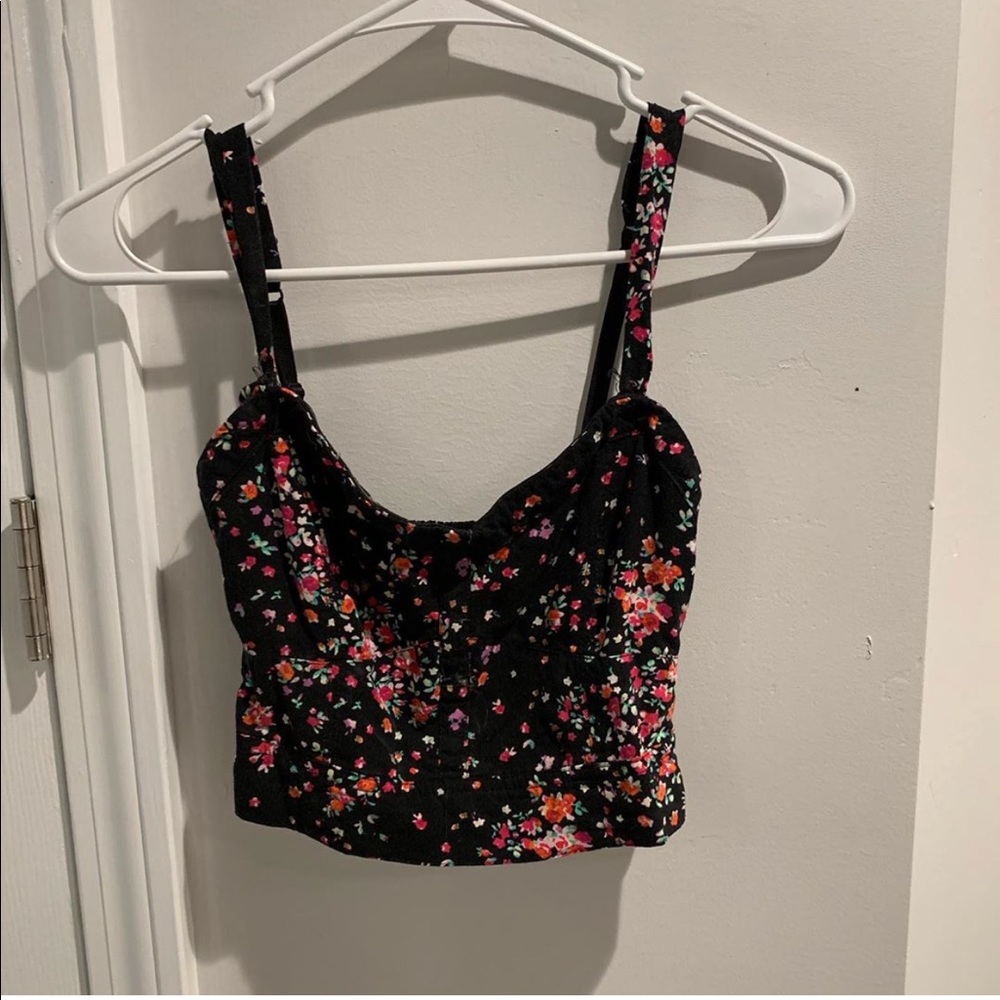 bethany mora floral crop top